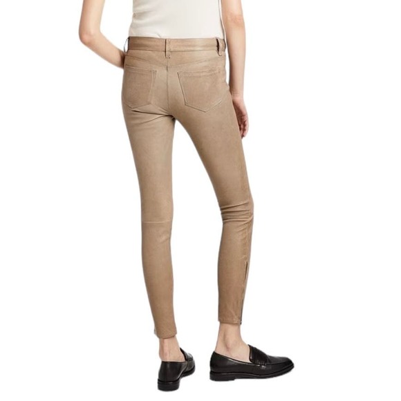 SOLD J Brand 100% Lamb Leather Pants 28” Waist Black - Picture 8 of 9